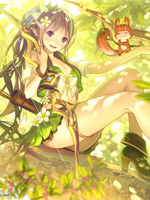 森の少女と弓矢の先生