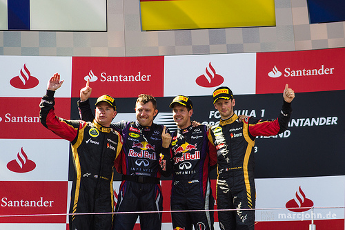 表彰台のドライバー